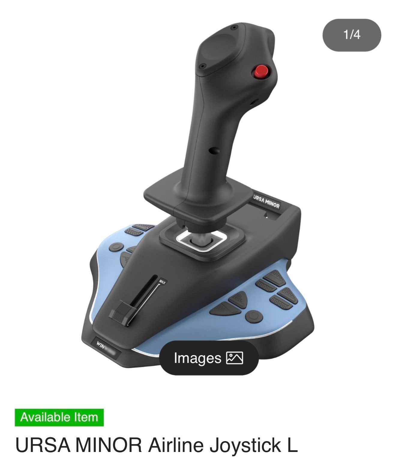 Winctrl Ursa Minor Flight Sim Set: Joystick, Throttle & Moun, Computers en Software, Ophalen of Verzenden, Nieuw