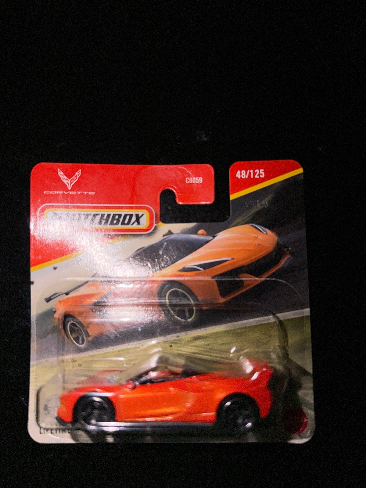 Matchbox Corvette C8 Convertible Oranje Nieuw in Verpakking, Ophalen of Verzenden, Nieuw, Auto, Matchbox