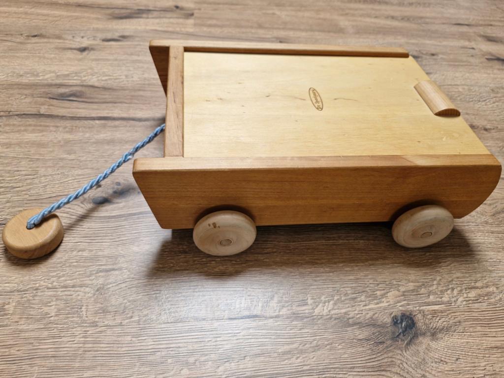 Houten blokkenkar (Speelgaard), Ophalen of Verzenden, Zo goed als nieuw
