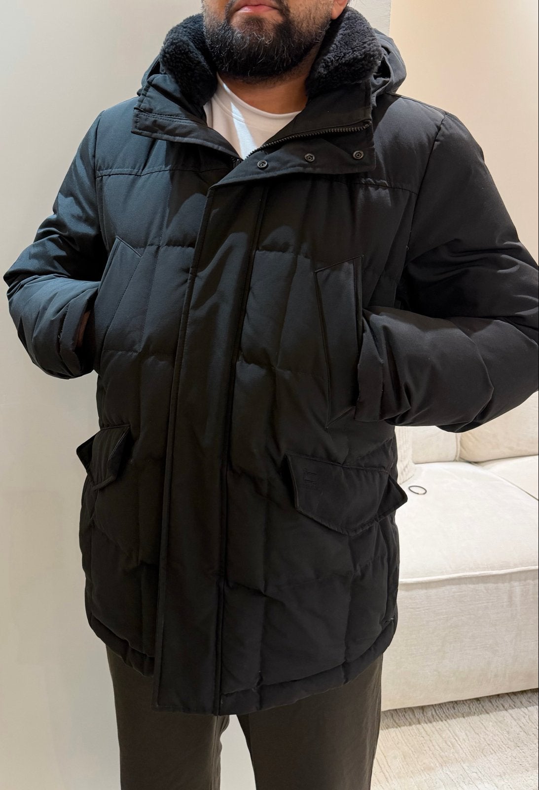 Woolrich Arctic Parka Heren - Zwart - Maat XL, Ophalen of Verzenden, Zo goed als nieuw, Maat 56/58 (XL), Zwart