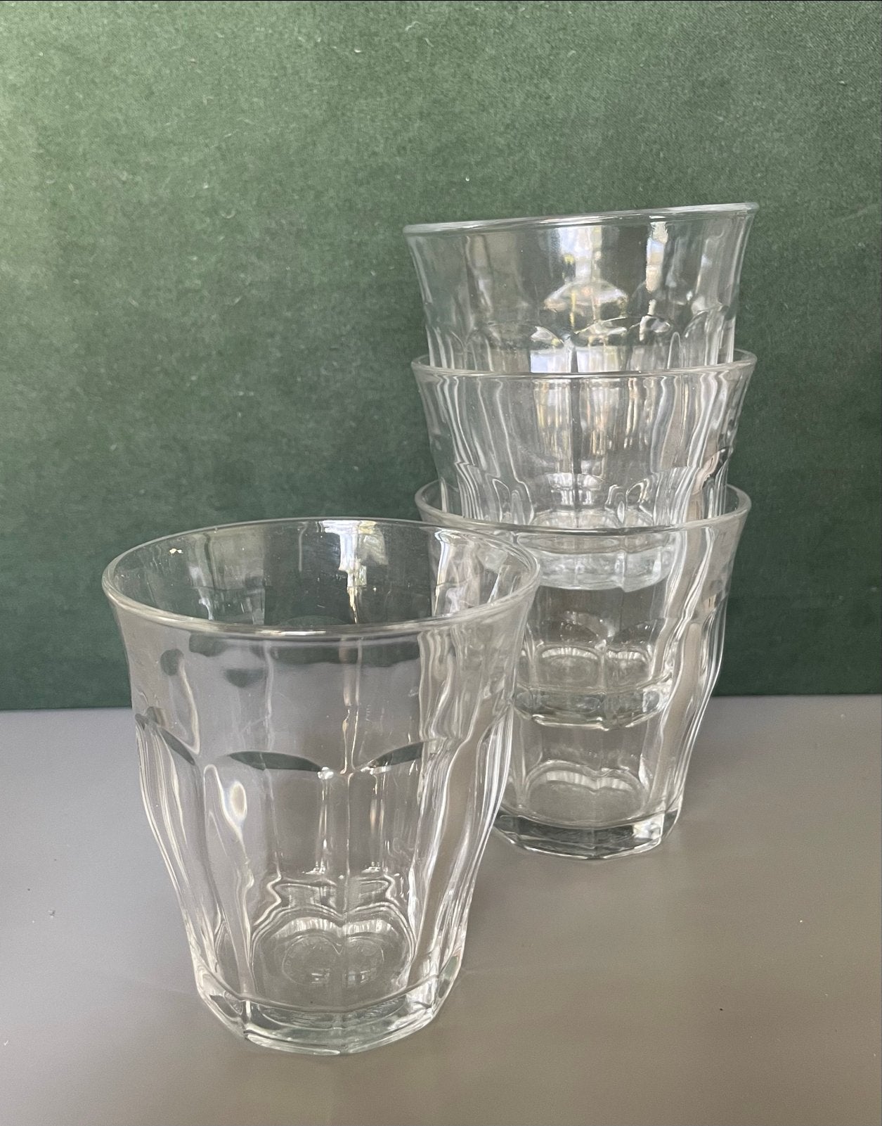 4 Duralex Picardie glaasjes, Ophalen, Glas of Glazen, Gebruikt, Overige merken