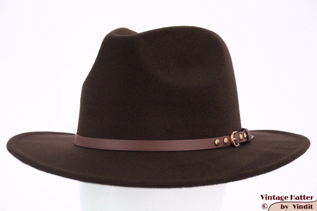Gleufhoed Outdoor western hoed Hawkins bruin 58 en 59 nieuw, Hoed, Nieuw, Ophalen of Verzenden, 58 of 59 cm (L, 7¼ of ⅜ inch)