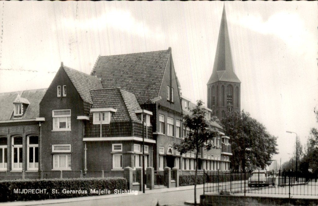 Mijdrecht - St. Gerardus Majella Stichting - voorgevel, Ophalen of Verzenden, 1960 tot 1980, Gelopen, Utrecht