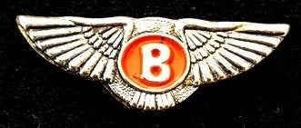 Bentley speld- oranje-zilverkleur, Verzamelen, Ophalen of Verzenden, Nieuw, Transport, Speldje of Pin