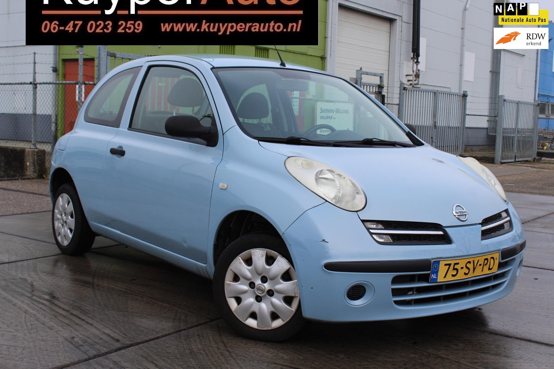 Nissan Micra 1.2 Pure NAP, Auto's, 4 cilinders, Blauw, Origineel Nederlands, Handgeschakeld
