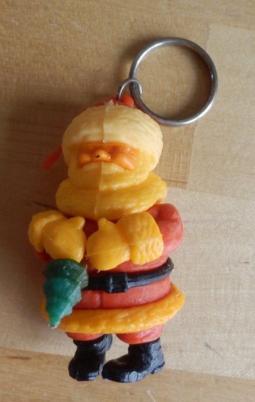 C207 sleutelhanger kerstman -, Ophalen of Verzenden, Zo goed als nieuw