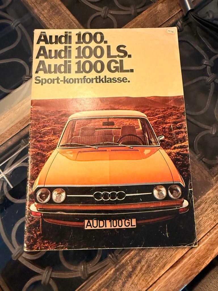 Audi 100 L/LS/GL Originele Verkoopfolder (34 pag.), Ophalen of Verzenden, Zo goed als nieuw, Audi