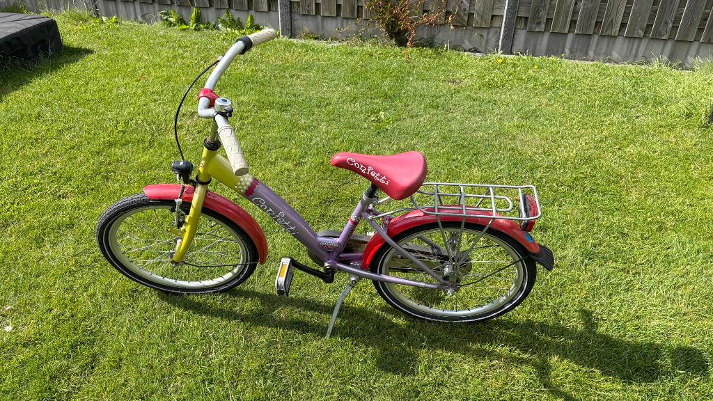 Meisjes fiets, 20", Fietsen en Brommers, Ophalen, Terugtraprem, Gebruikt, Onbekend
