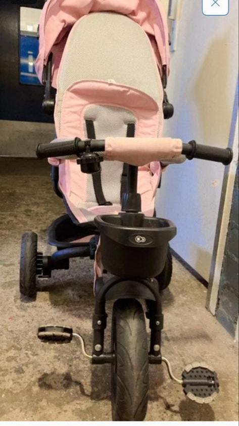 Kinder fiets driewieler, Ophalen of Verzenden, Gebruikt, Duwstang