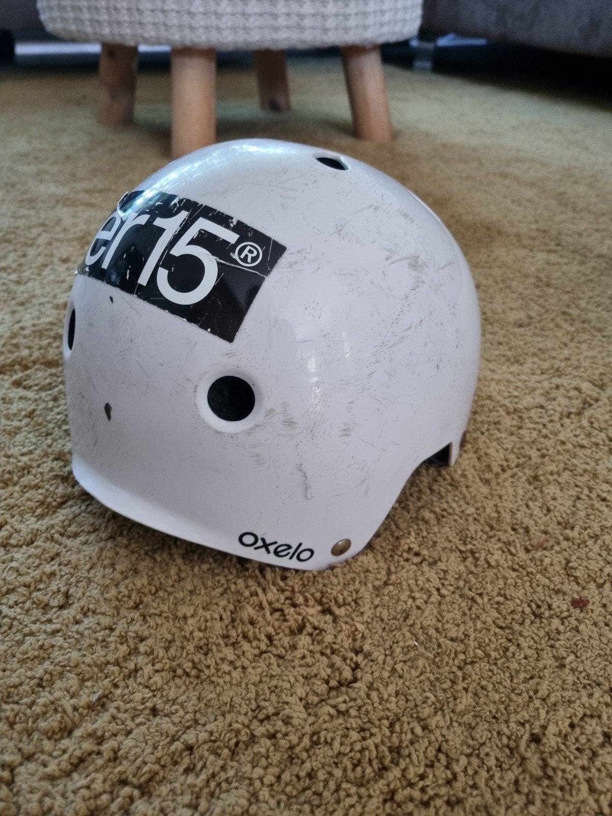 skatehelm Decathlon kind, Fietsen en Brommers, Brommerhelmen, Ophalen, Gebruikt