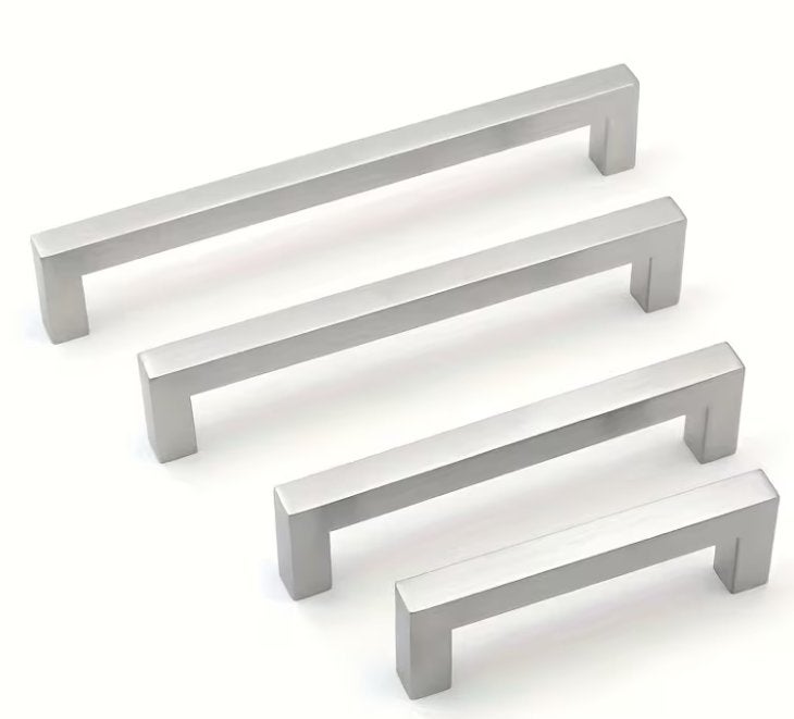 Partij Handgrepen Modern Zilver, Huis en Inrichting, Minder dan 50 cm, Zwart, Nieuw, Ophalen of Verzenden