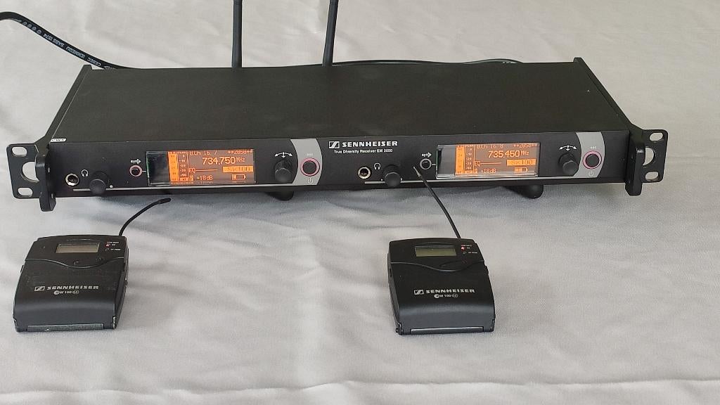 Sennheiser EM2050 + 2x SK100 G3, Muziek en Instrumenten, Microfoons, Ophalen of Verzenden, Gebruikt, Overige typen, Draadloos