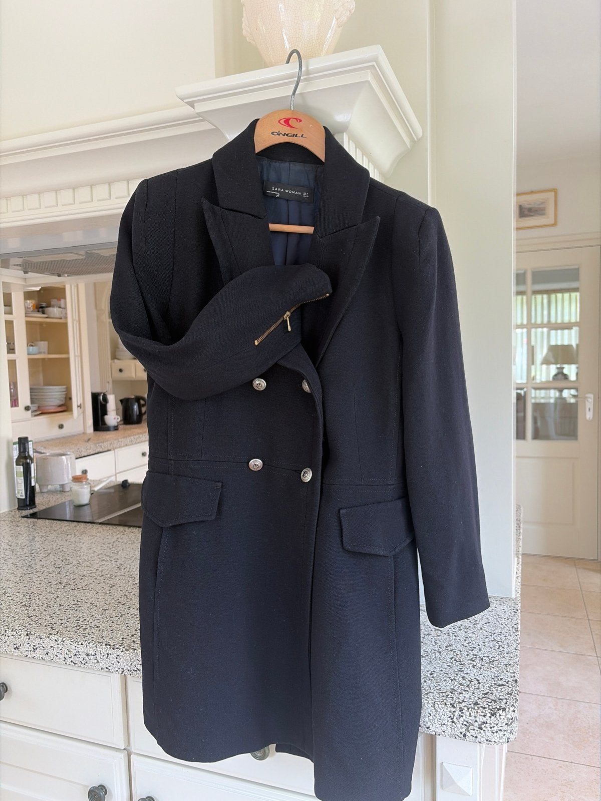 Zara getailleerd gesneden jas zwart XL, Ophalen of Verzenden, Gedragen, Maat 46/48 (XL) of groter, Zwart