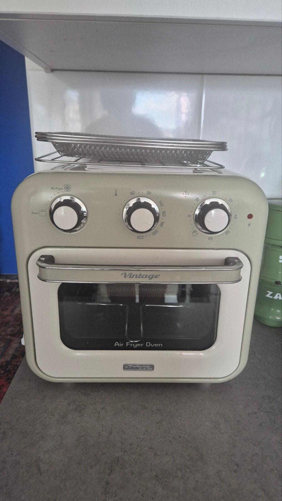 Vintage Airfryer Oven - 16L - 1400W, Ophalen, Zo goed als nieuw, Airfryer, Minder dan 750 gram