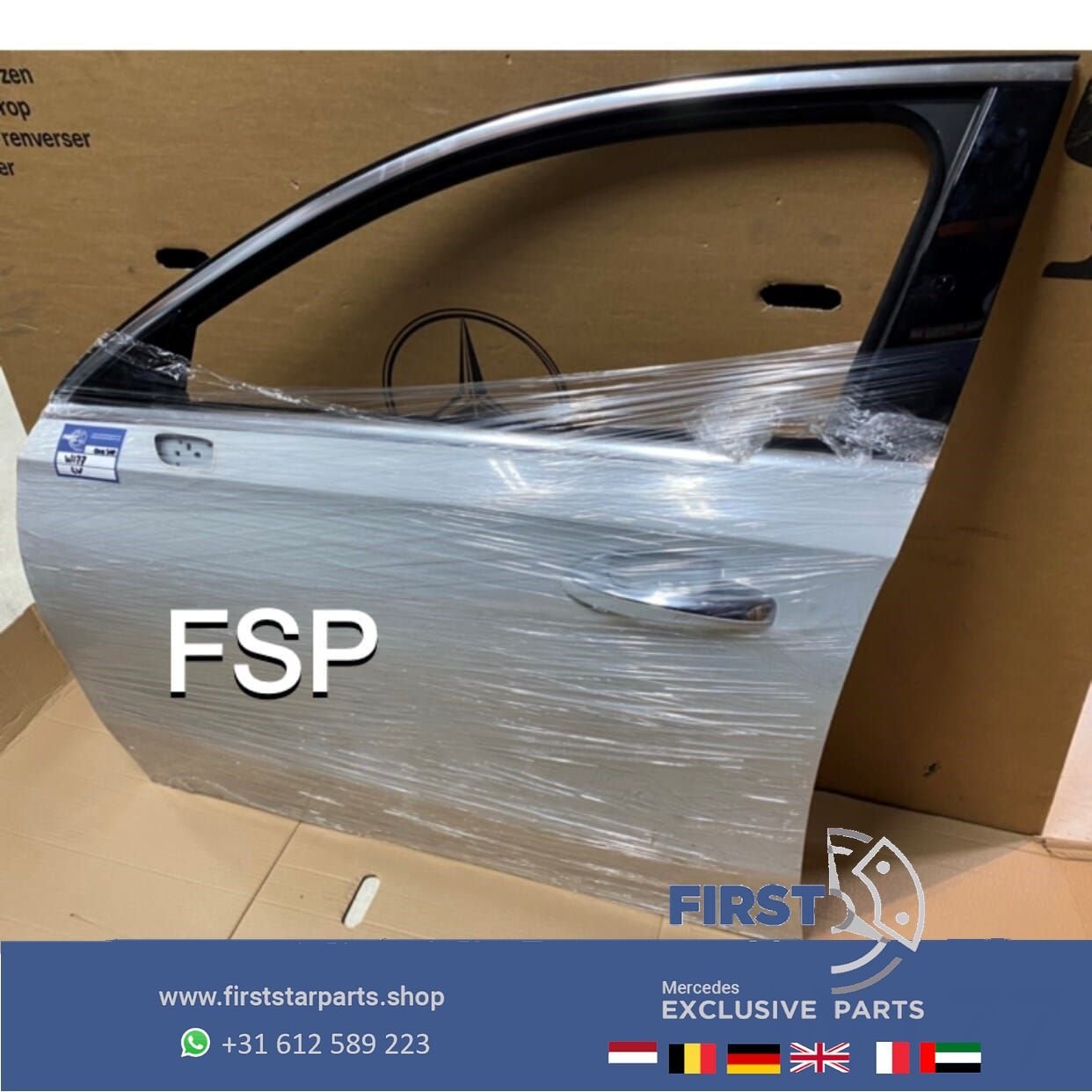 W177 DEUR COMPLEET PORTIER WIT LINKS VOOR Mercedes A Klasse, Gebruikt, -, Deur, Voor