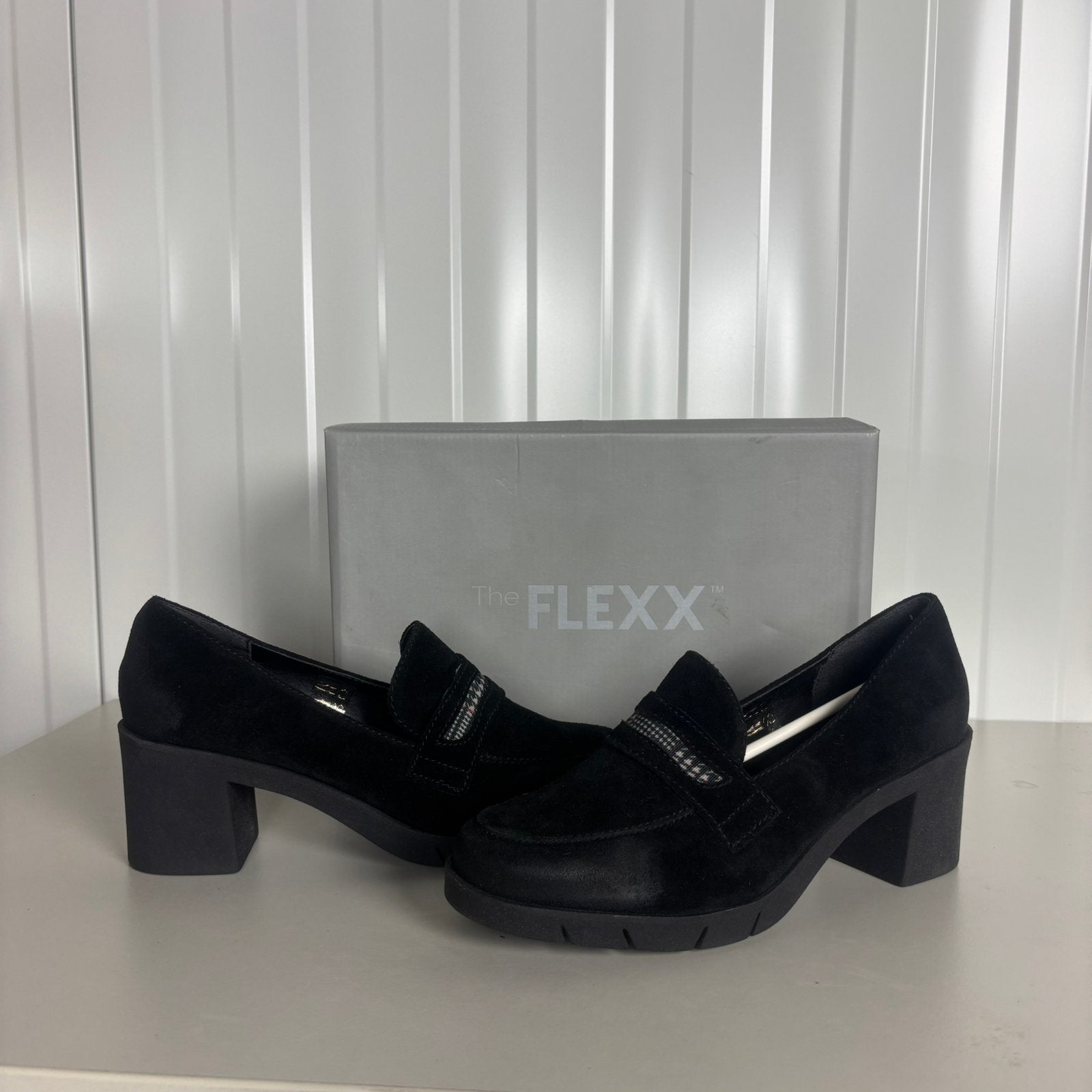 The FLEXX Dames Loafers Met Hak Zwart Maat 38 – Nieuw, Verzenden, ., Zwart, Nieuw