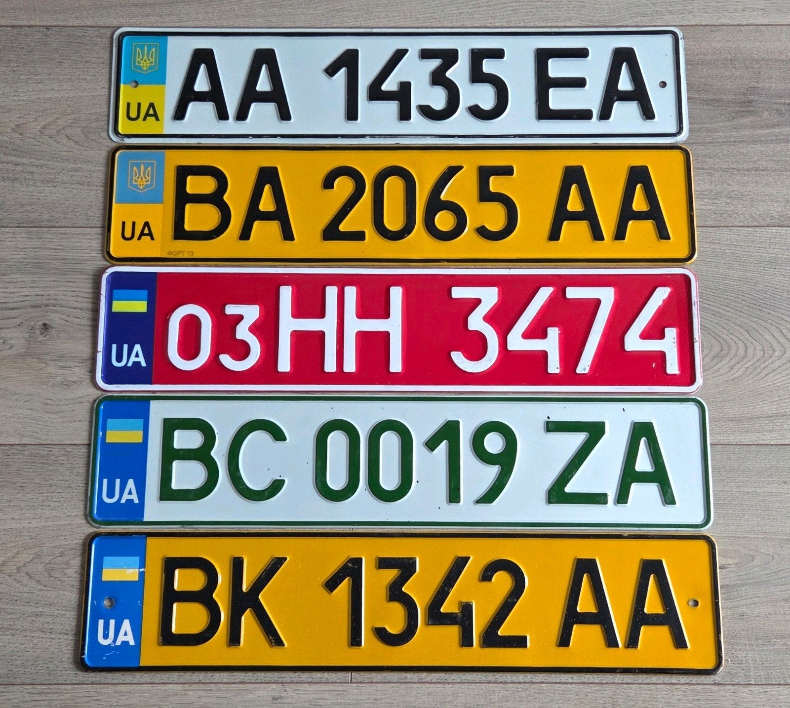 Kentekenplaten nummerplaten nummerborden Oekraïne, Ophalen of Verzenden, Gebruikt, Auto's