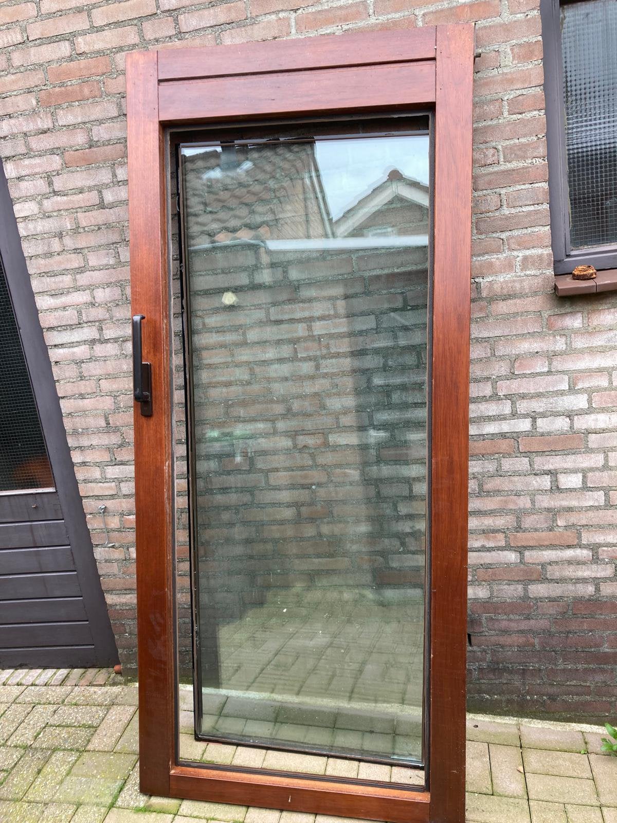 GRATIS afhalen: onderdelen schuifpui, glas, Ophalen, Gebruikt, 225 cm of meer, 150 tot 225 cm