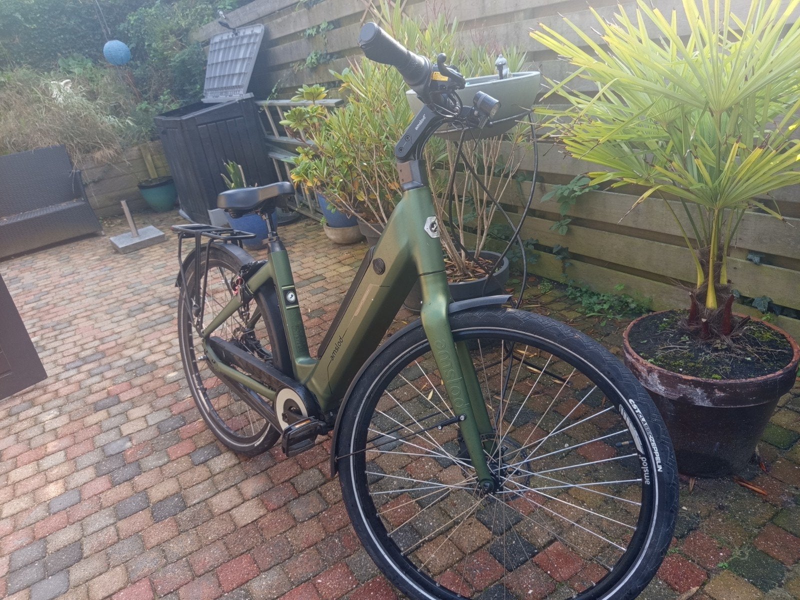 Amslod Eton E-MD Dames E-bike (2023) - Forest Green, Gebruikt, Versnellingen, 56 cm of meer, Schijfrem