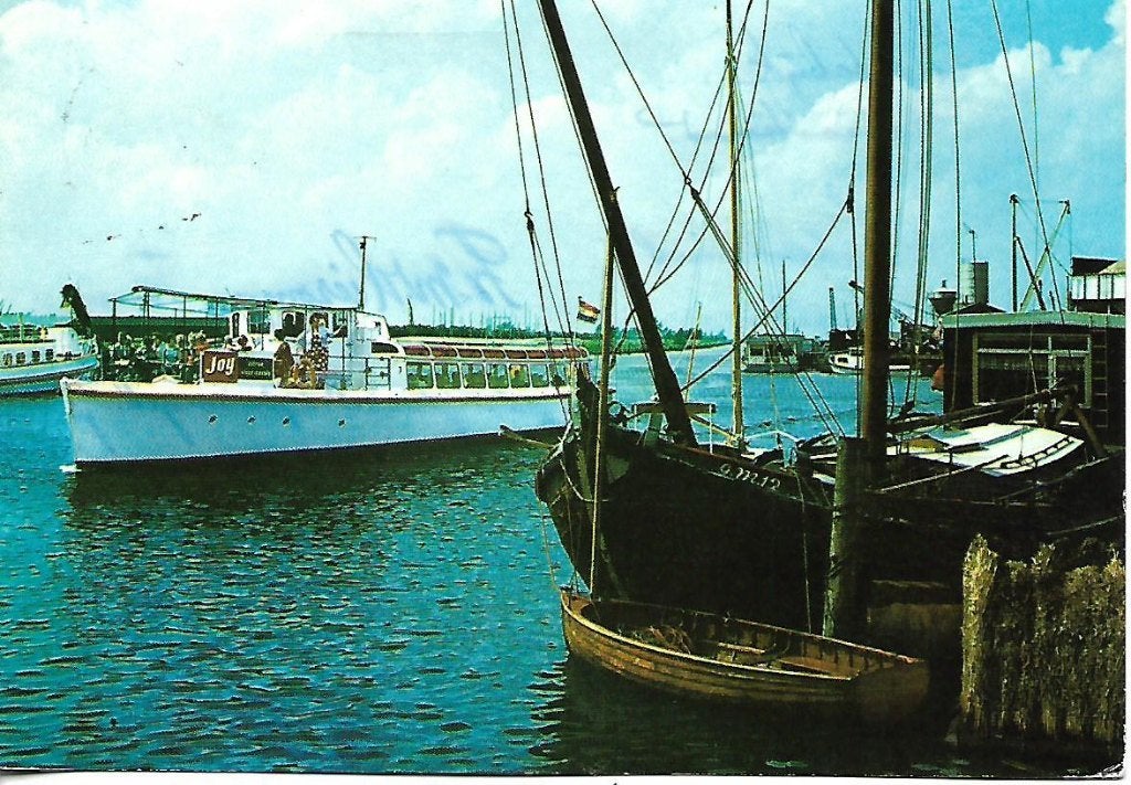 Elburg- -Rondvaartboot met havengezicht., Verzenden, 1960 tot 1980, Gelopen, Gelderland