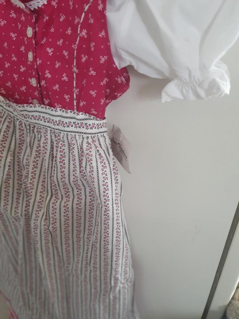 Isar Trachten Dirndl Jurk Oostenrijk Maat 140, Ophalen, Meisje, Isar-Trachten, Zo goed als nieuw