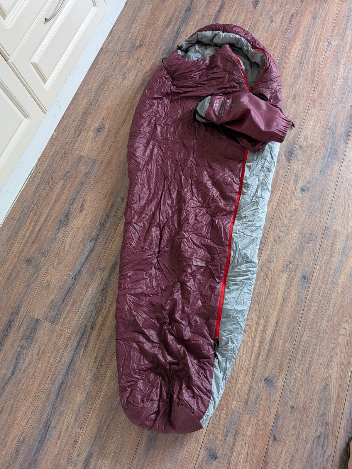 Decathlon Forclaz Trek 500 Slaapzak 5C Synthetisch, Ophalen, Gebruikt