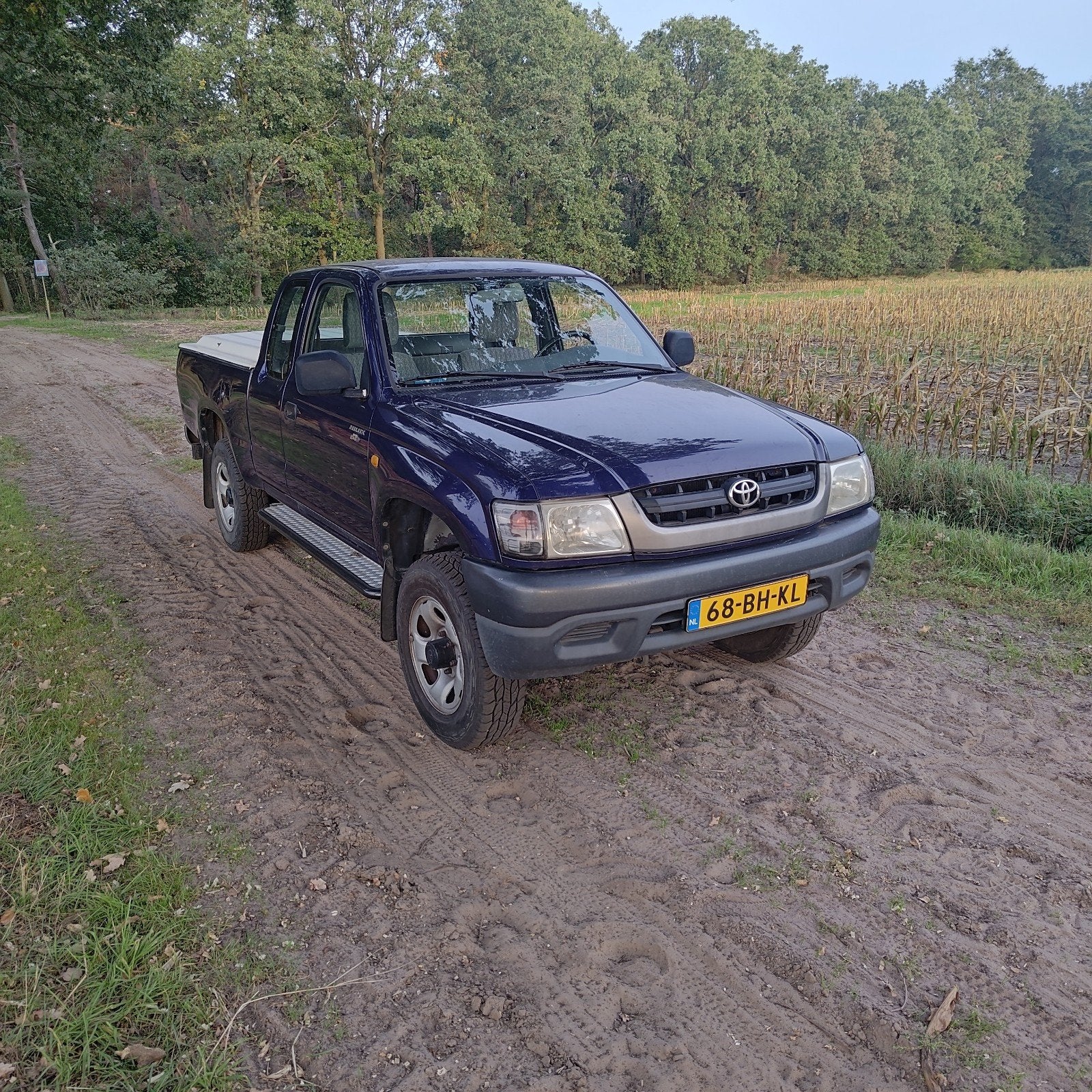 Toyota Hi-lux 2.5 D4-d 100 XC 4WD KDN170L 2003, Stof, 1670 kg, Blauw, 102 pk