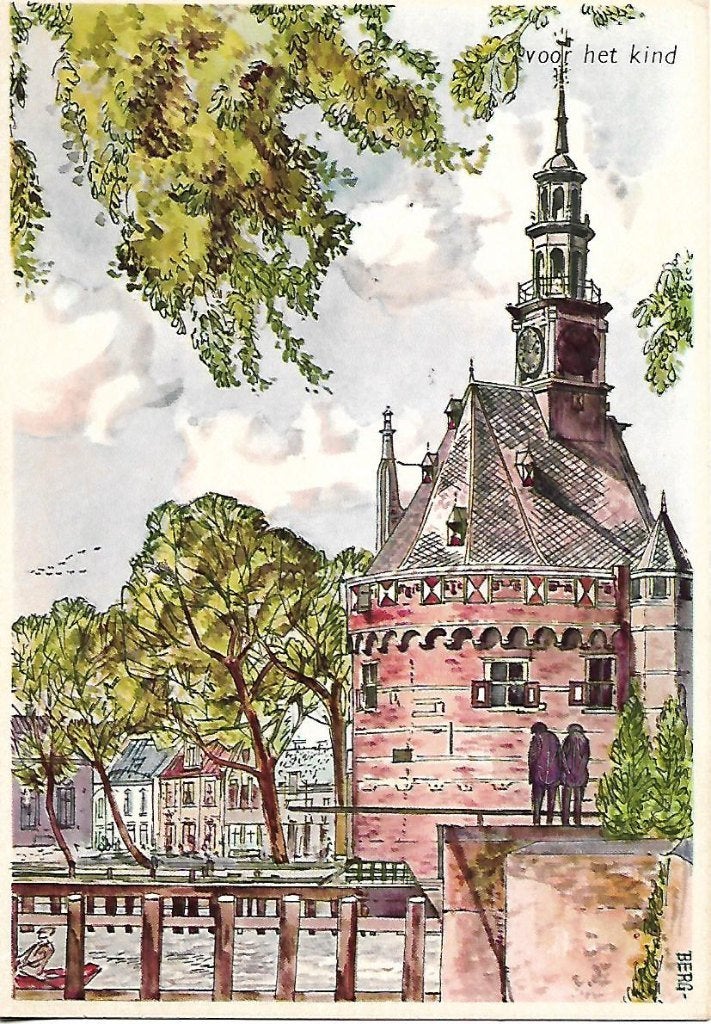 Hoorn- -Hoofdtoren., Verzenden, 1960 tot 1980, Ongelopen, Noord-Holland