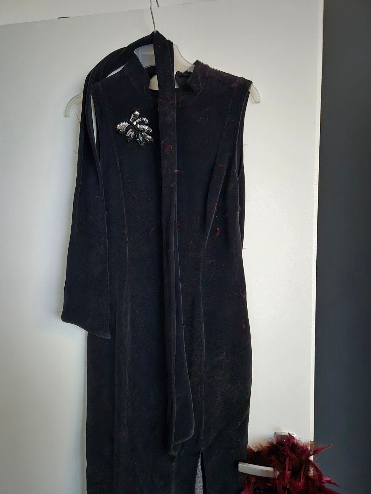 Elegante zwarte galajurk - Maat S, Kleding | Dames, Gelegenheidskleding, Galajurk, Zwart, Ophalen of Verzenden, Maat 36 (S)