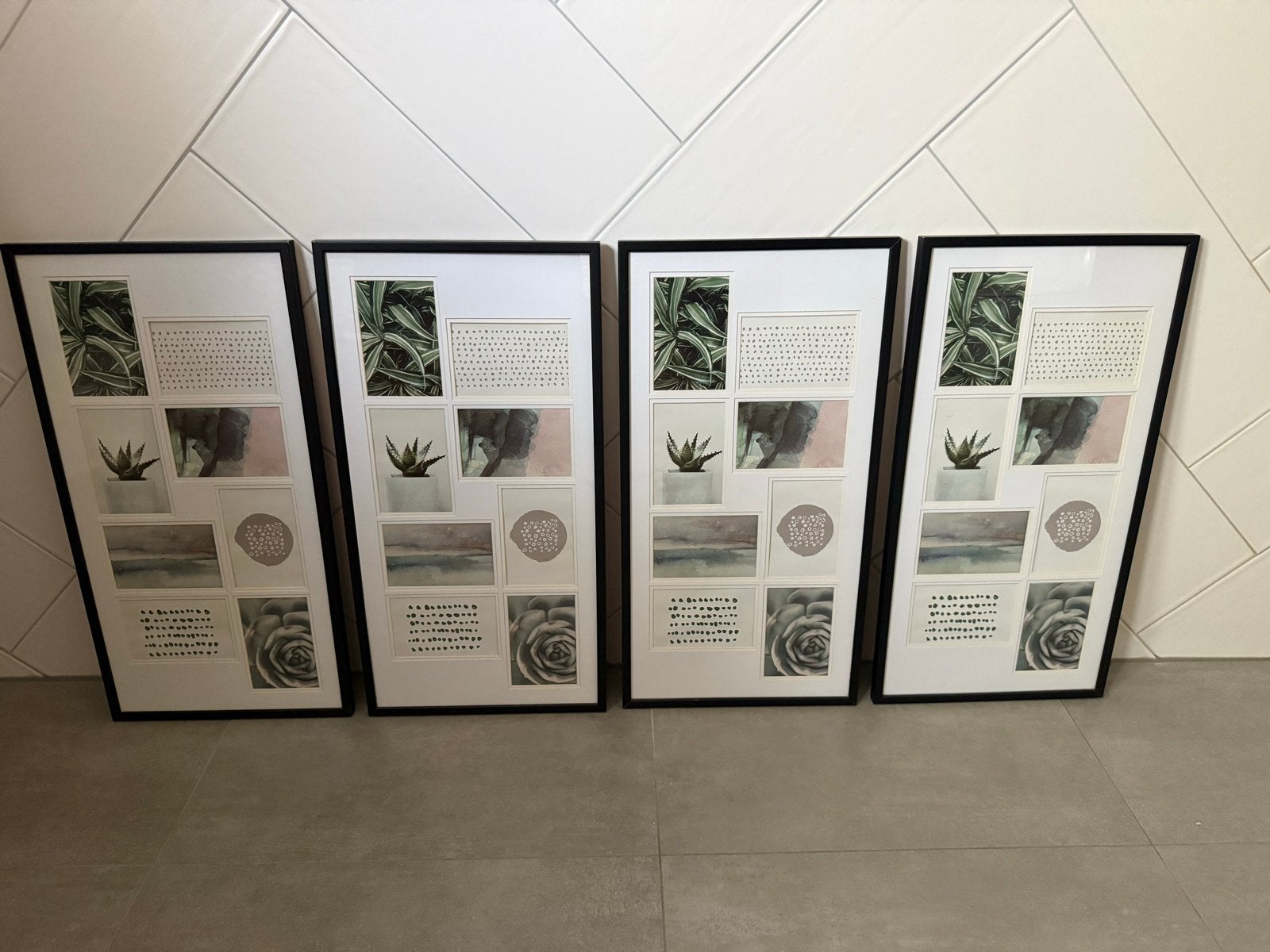 4 Collagelijsten wissellijsten fotogalerij multifoto lijst, Ophalen, Zo goed als nieuw, 34 cm, Hout