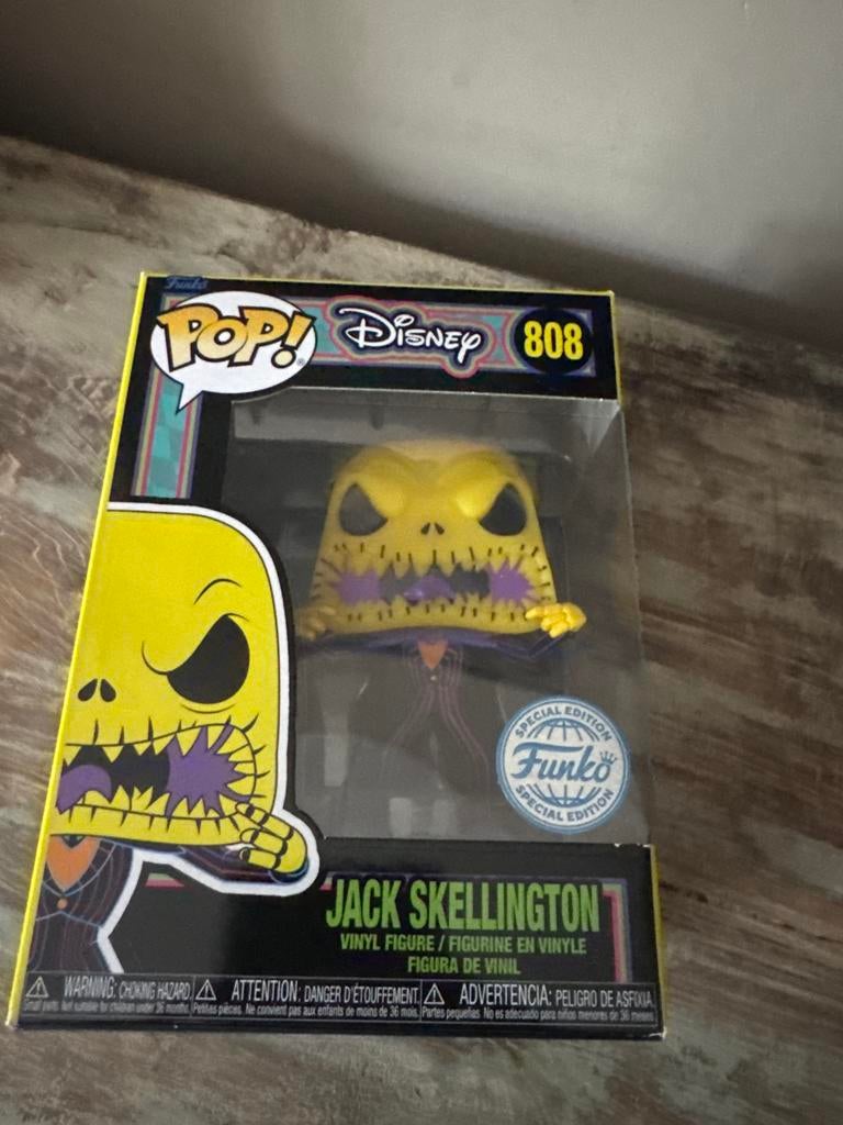 Funko Pop! Disney 808 Jack Skellington Special Edition, Ophalen of Verzenden, Nieuw