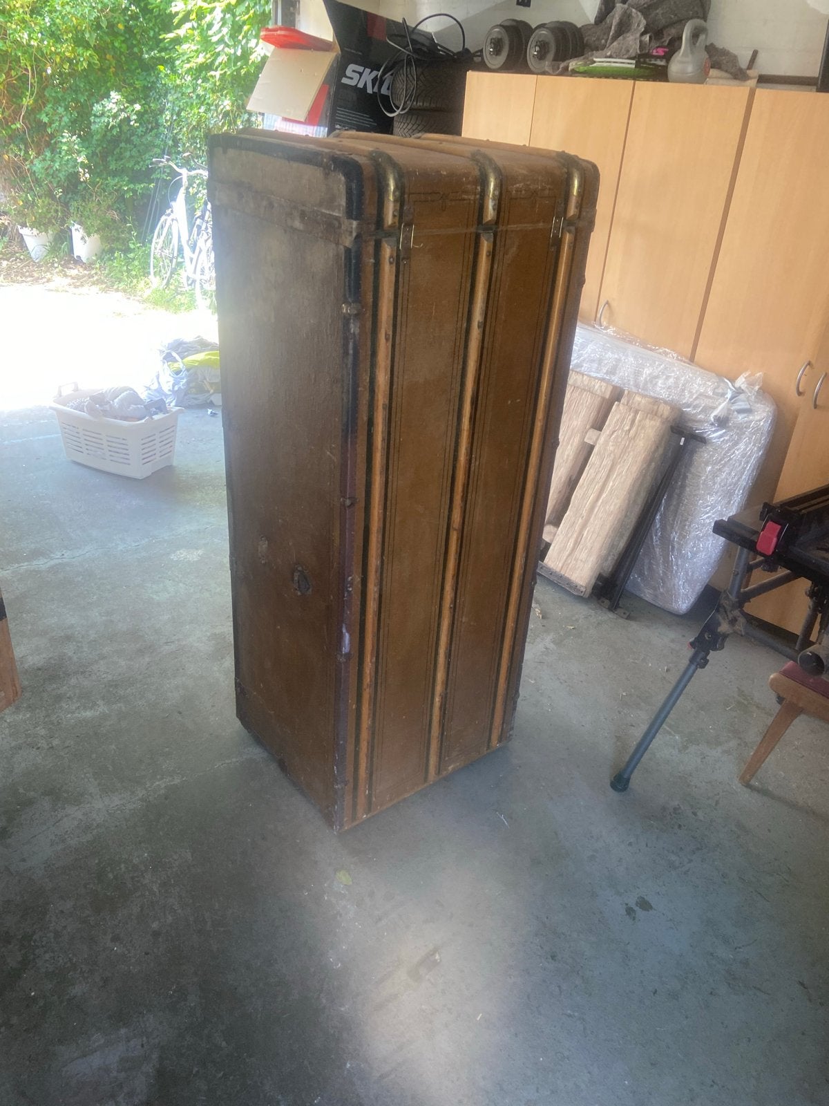 Antieke Koffer/Kast - Vintage Reiskoffer met Lades, Antiek en Kunst, Antiek | Meubels | Kasten, Ophalen