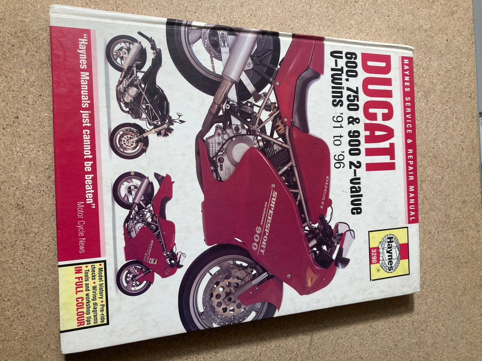 Ducati 600, 750 & 900 2-kleps '91-'96 Werkplaatshandboek, Boeken, Ophalen of Verzenden, Gelezen, Overige onderwerpen