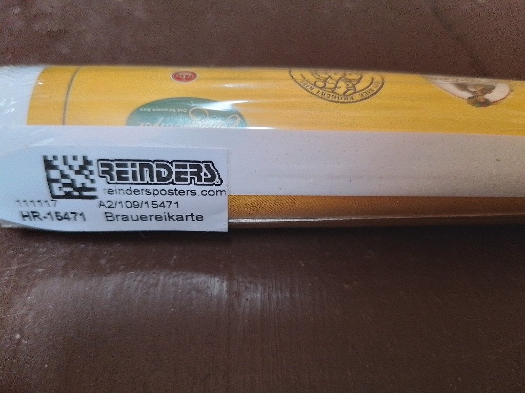Duitse brouwerijkaart, Ophalen of Verzenden, Nieuw, Reclamebord, Plaat of Schild, Overige merken