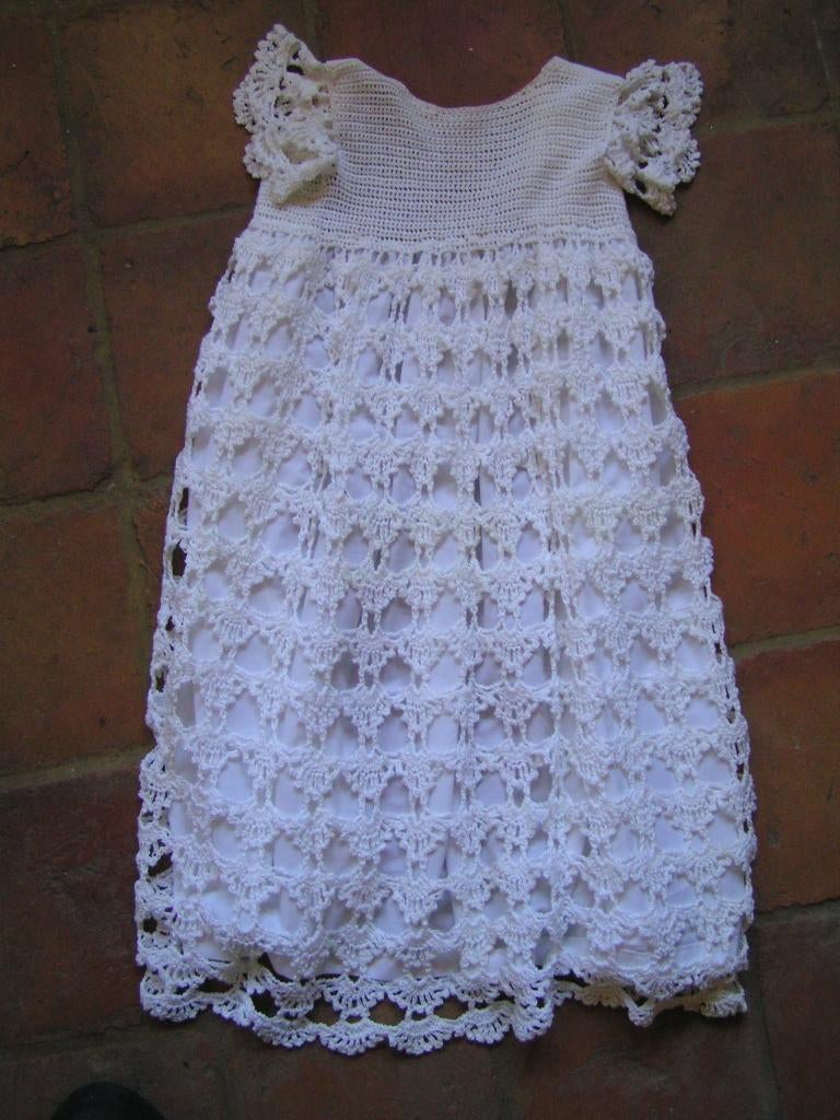 handgehaakte doopjurk nr YY 265, Antiek en Kunst, Antiek | Kleding en Accessoires, Verzenden, Kinderen