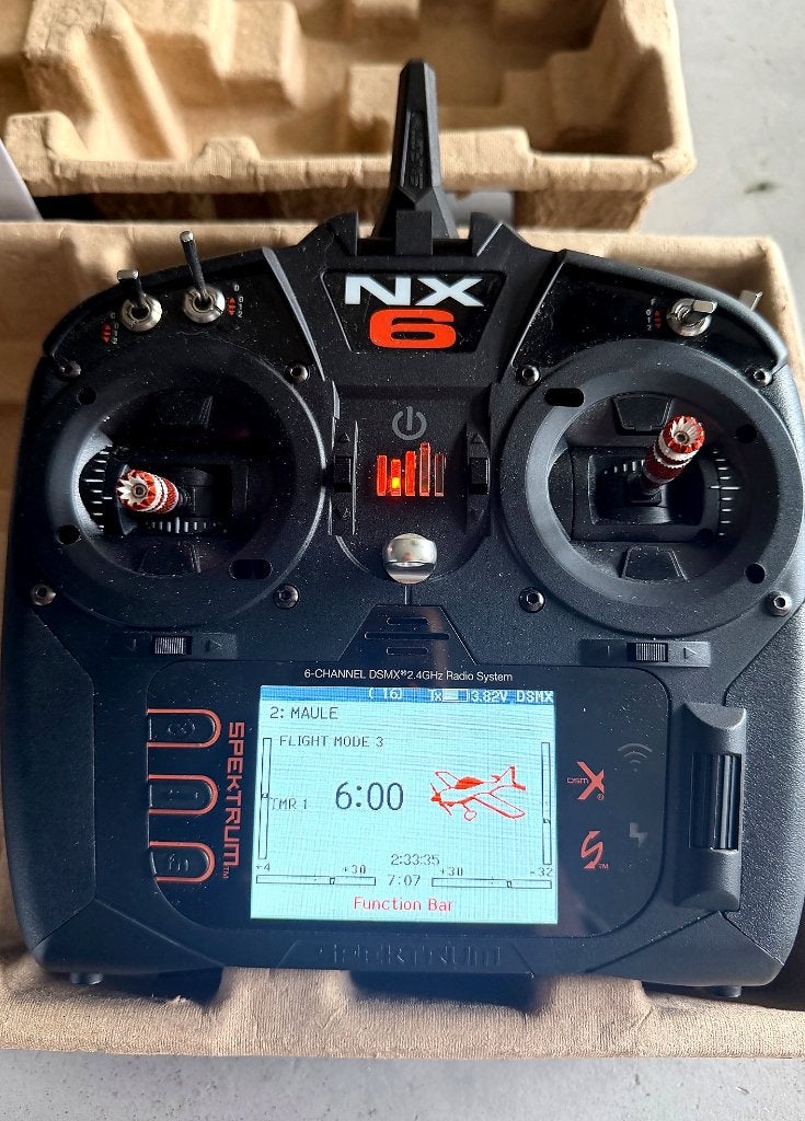 Spektrum NX6 DSMX zender – betere accu –, Ophalen of Verzenden, Zo goed als nieuw