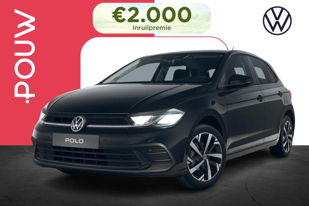 Volkswagen Polo 1.0 TSI 95pk DSG Life Edition | Comfort Pakk, 12 maanden, Stof, 95 pk, Zwart