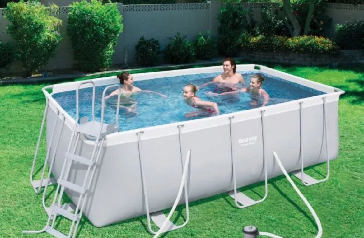 Bestway Power Steel Zwembad met Zandfilter en Solar Heater, Tuin en Terras, Zwembaden, Ophalen, Gebruikt, 200 tot 300 cm, 80 tot 120 cm