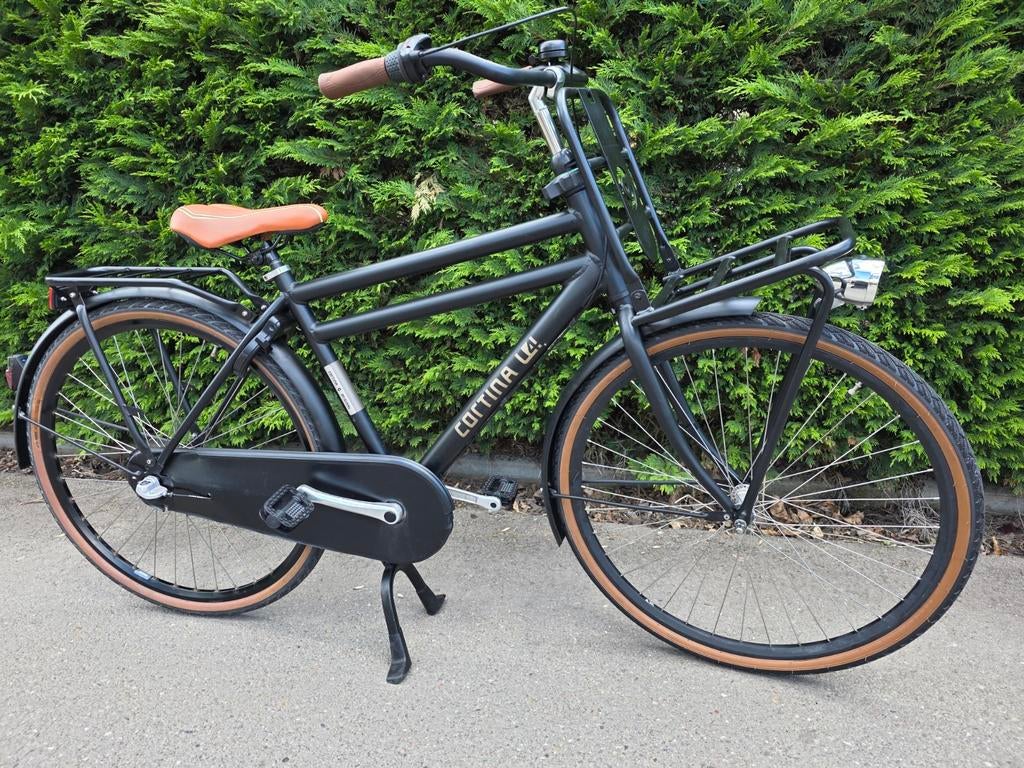 Cortina U4 Herenfiets 3 Versnellingen 28" inch H50cm, Ophalen, Terugtraprem, Versnellingen, 49 tot 53 cm
