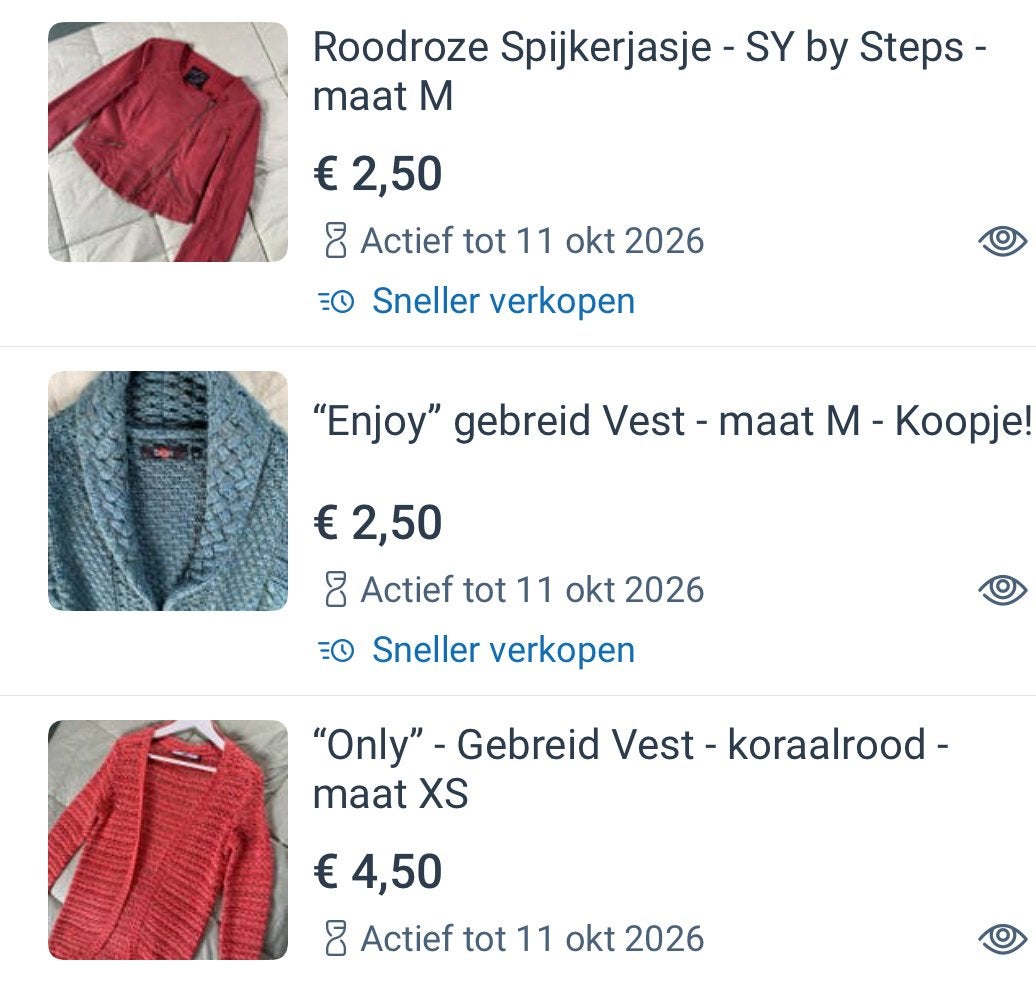 Gratis 3 stuks mooie kleding, moet weg, opruiming!, Ophalen, Zo goed als nieuw, Maat 38/40 (M), Oranje