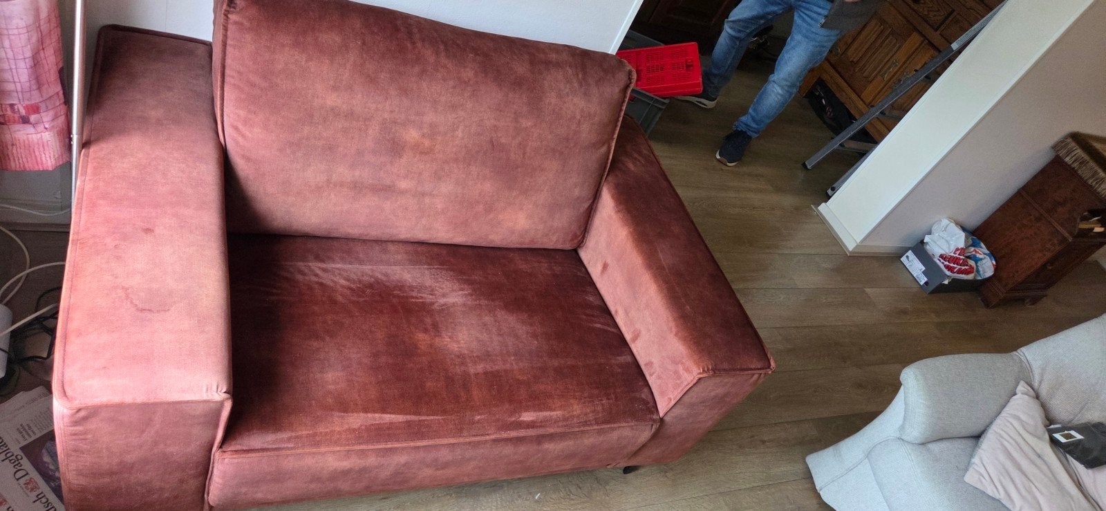 Comfortabele roestbruine fauteuil - Zo goed als nieuw, Huis en Inrichting, Ophalen, Overige kleuren, Zo goed als nieuw, Eén