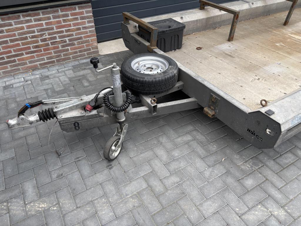 Hulco Machinetransporter oprijwagen aanhanger aanhangwagen, Gebruikt