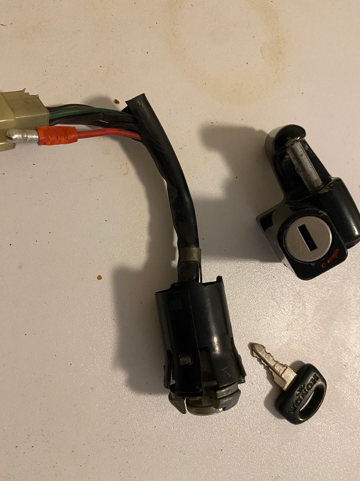 Contact en helmslot op één sleutel honda mb, Ophalen of Verzenden, Gebruikt, Overige typen