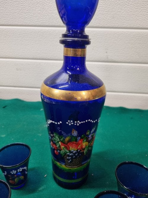 Likeur set karaf met glaasjes vintage, Ophalen of Verzenden, 'T Olde Gre-j, Info@toldegrej.nl, Endepoelstraat 20f Didam