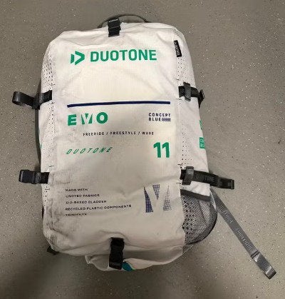 Duotone Evo concept Blue 11m 2025, Geen board, Zo goed als nieuw, Kite, 11 m²