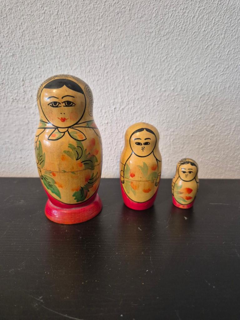 Vintage Matroesjka poppen set - Made in USSR, Verzamelen, Poppetjes en Figuurtjes, Gebruikt, Ophalen of Verzenden