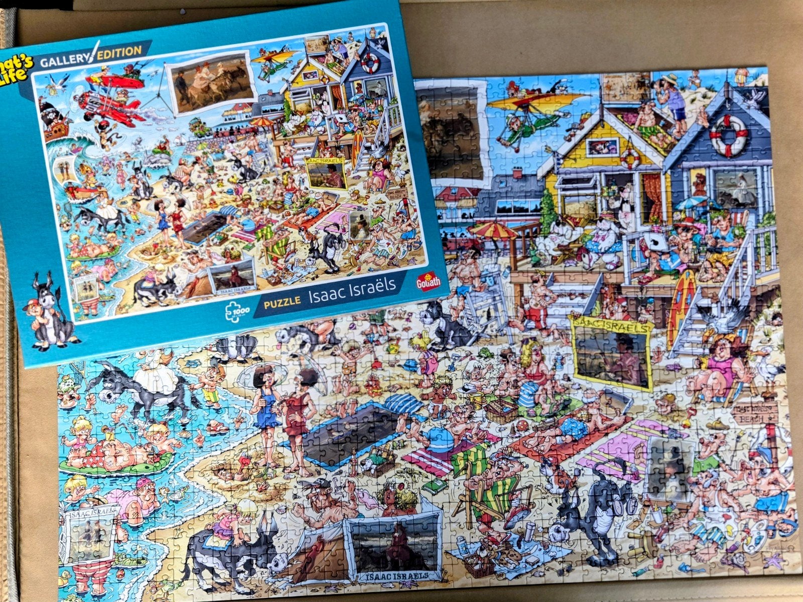 Legpuzzel That's Life Isaac Israels 1000 stukjes, Hobby en Vrije tijd, Denksport en Puzzels, Ophalen of Verzenden, 500 t/m 1500 stukjes