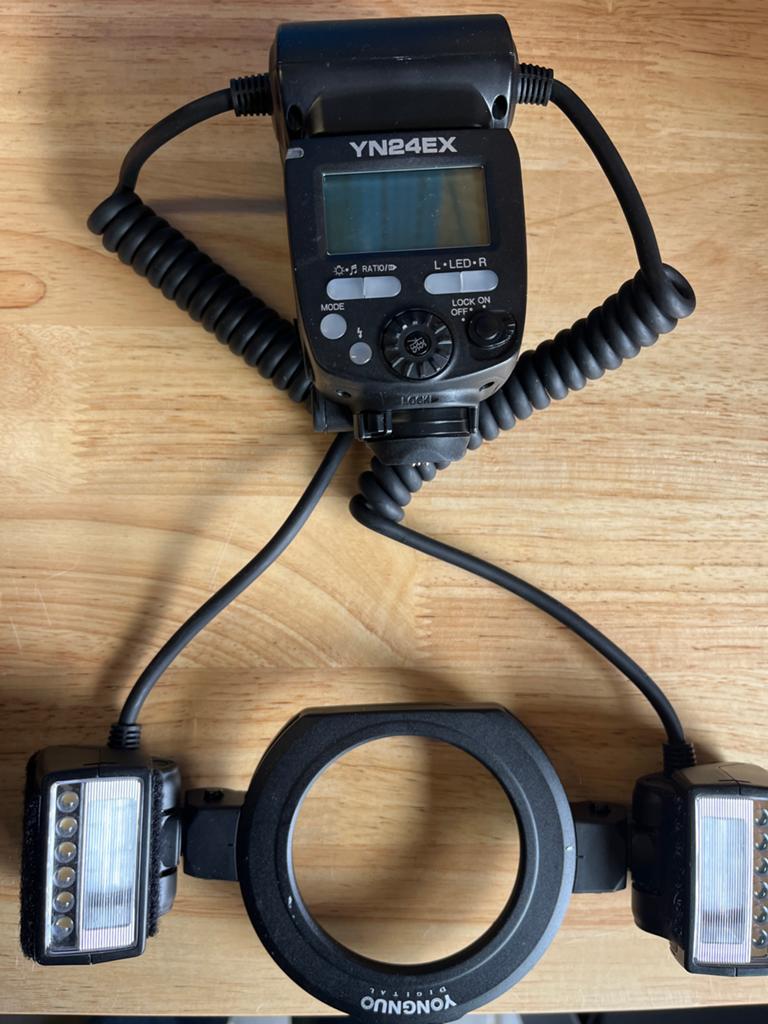 Yongnuo YN24EX twin macro flitser voor Canon, Ophalen, Gebruikt, Canon
