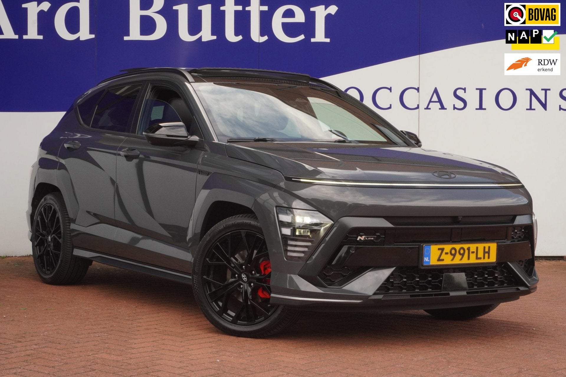 Hyundai Kona 1.6 GDI HEV N Line Sky+Led+Pano-dak+Leder+360-C, Auto's, Dealer onderhouden, Gebruikt, Origineel Nederlands, 22 km/l