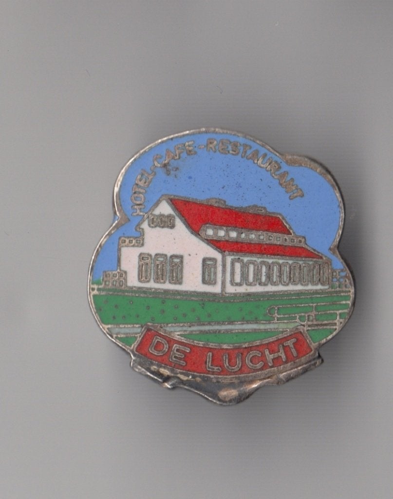 De Lucht Restaurant Café Hotel broche, Gebruikt, Niet vindbaar, Niet vindbaar, Speldje of Pin